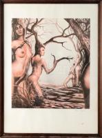 Bari Árpád (1953- ): Tavaszi metafóra. Ofszet nyomat, papír, jelzett, számozott (160/300), 45x38 cm ...