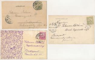 Fedák Sári - 3 db RÉGI képeslap vegyes minőségben: János Vitéz, Papp Miskával és Medgyaszay Vilmával...