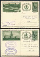 1937 6 db különböző díjjegyes képes levelezőlap az "E" sorozatból