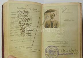 1931 Sulkowszky Zoltán a világot Harley Davidsonon megkerülő Bartha-Sulkowszky páros tagjának útleve...