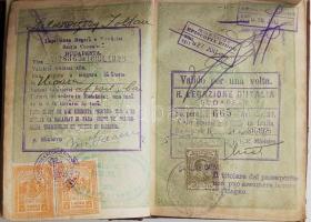 1931 Sulkowszky Zoltán a világot Harley Davidsonon megkerülő Bartha-Sulkowszky páros tagjának útleve...