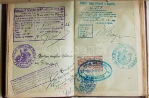 1931 Sulkowszky Zoltán a világot Harley Davidsonon megkerülő Bartha-Sulkowszky páros tagjának útleve...