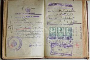 1931 Sulkowszky Zoltán a világot Harley Davidsonon megkerülő Bartha-Sulkowszky páros tagjának útleve...