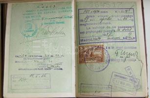 1931 Sulkowszky Zoltán a világot Harley Davidsonon megkerülő Bartha-Sulkowszky páros tagjának útleve...