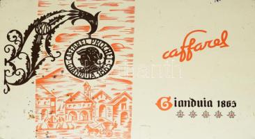 cca 1940 Gianduia desszertes fémdoboz, kopott, ütődéssel 34x22 cm