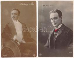 Ráthonyi Ákos - 2 db RÉGI fotós képeslap vegyes minőségben. Strelisky, Kossak Foto / 2 pre-1945 Hungarian actor photo postcards in mixed quality