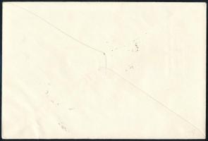 1975 Visegrád blokk 7 számjegyű sorszámmal ajánlott FDC-n