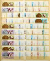 Magyar több példányos tétel 1965-2010 jó minőségű anyag 6 lapos berakóban, kék borítóval (135.000 +)