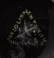 Városlődi majolika kancsó és cukortartó, jelzett, m: 12,5 cm