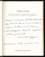 Vivaldi naplójából. Villányi László versei. DEDIKÁLT! 1997, Orpheusz Könyvek. Kiadói kartonált kötés...