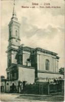 1940 Zilah, Zalau; Biserica r.-cat. / Római katolikus templom. Török kiadása / Catholic church + "1940 ZILAH VISSZATÉRT" So. Stpl (EB)