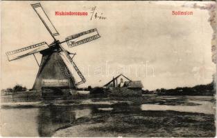 1940 Kiskundorozsma, szélmalom. Grünwald Herman kiadása (Szeged) / windmill (r)