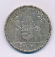 1930. 5P Ag "Horthy jobbra" T:F patina
Adamo P8
