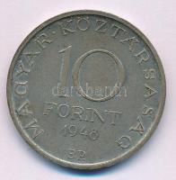 1948. 10Ft Ag "Széchenyi" T:AU patina Adamo EM2