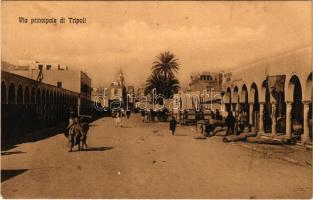 Tripoli, Via principale / street, market