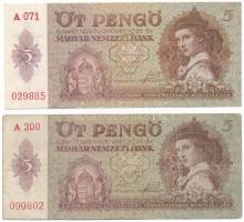 1939. 5P (2x) T:F szép papír, VG Adamo P6