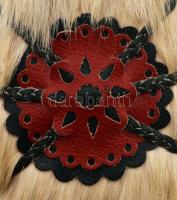 Csikóbőrös kulacs, m: 25,5 cm