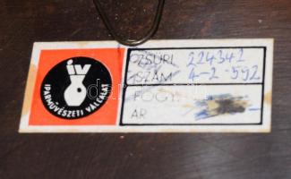 Iparművész réz falitál, d: 23 cm