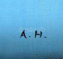 AH jelzéssel, Bajor hegyek, Olaj, vászon, dekoratív fa keretben. 50x67 cm