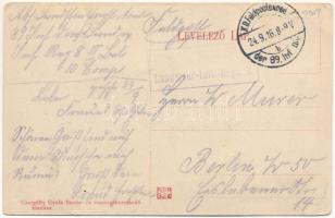 1916 Nyárádszereda, Miercurea Nirajului; Nyárád víze. Csergőffy Gyula kiadása / river + "K. D. ...