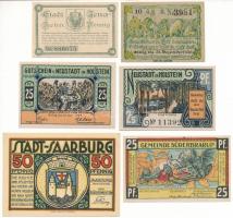Németország / Weimari Köztársaság 1920-1921. 10pf-50pf (6xklf) szükségpénz T:AU Germany / Weimar Republic 1920-1921. 10 Pfennig - 50 Pfennig (6xdiff) necessity money (notgeld) C:AU