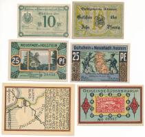 Németország / Weimari Köztársaság 1920-1921. 10pf-50pf (6xklf) szükségpénz T:AU
Germany / Weimar Re...