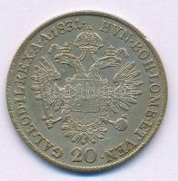Ausztria 1831A 20kr Ag "I. Ferenc" T:VF karc, patina Austria 1831A 20 Kreuzer Ag "Franz I" C:VF scratch, patina Krause KM#2147