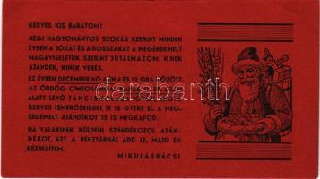 Mikulás-napi meghívó a Kapás utcai tánciskolába / invitation to Saint Nicholas day (EB)