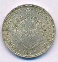 1938. 2P Ag "Madonna" T:XF patina Adamo P7