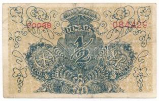 Jugoszlávia 1919. 1/2D "00088 084429" T:F,VG Yugoslavia 1919. 1/2 Dinara "00088 084429" C:F,VG Krause 11