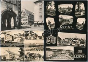 37 db MODERN fekete-fehér külföldi város képeslap / 37 modern black and white town postcards