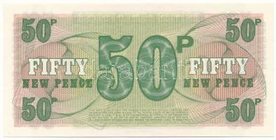 Nagy-Britannia / Katonai kiadás 1972. 50P "B/2 038743", (6. széria) T:UNC,AU
Great Britai...