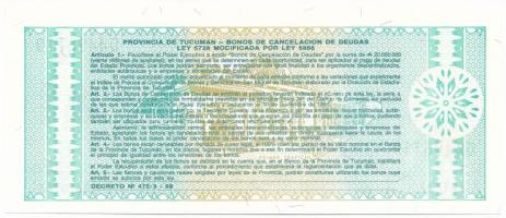 Argentína / Tucuman 1991. 1A helyi bankjegy (C széria) T:AU
Argentina / Tucuman 1991. 1 Austral loc...