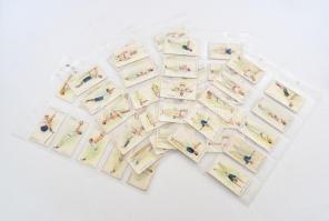 Wills's Cigarettes brit cigaretta-gyűjtőkártyák, 50 db-os komplett sorozat (testnevelés), album...