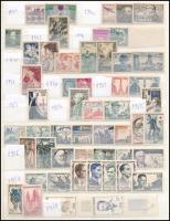 Franciaország 1941-1971 összeállítás berakólap mindkét oldalán (Mi EUR 123,-)