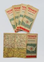 cca 1934 Texaco road map - Pennsylvania, Missouri, Illinois, Wisconsin, New York, 5 db