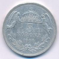 1900KB 5K Ag "Ferenc József" T:VF, pici ph. Adamo K7