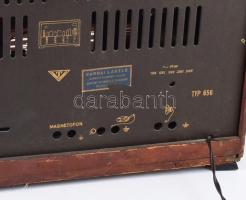 1957 Videoton R 656 Balaton rádió. "4+2 csöves rádiókészülék hosszú-, közép-, rövidhullám és ha...