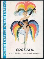 1970 Kisstadion, Cocktail, Wiener Eisrevue képekkel illusztrált programfüzet