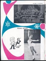 1970 Kisstadion, Cocktail, Wiener Eisrevue képekkel illusztrált programfüzet
