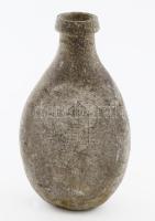 Alumínium katonai kulacs, belekarcolt magyar címerrel, m: 18 cm