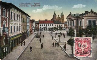 Iwano-Frankowsk (Stanislawów) main square with stationery shop (EK)