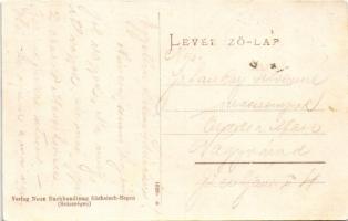 Szászrégen, Sächsisch-Regen, Reghin; Mittelgasse / Közép utca / street view (felületi kopás / worn s...