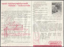 A székelyudvarhelyi Tehnoutilaj Állami Vállalat reklámlapja