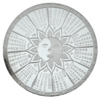 2010. "Boldog Karácsonyt! / 2010. évi naptár" kétoldalas fém naptárérem sérült kapszulában...