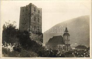 Brassó, Kronstadt, Brasov; Fekete templom és torony / church and tower. photo
