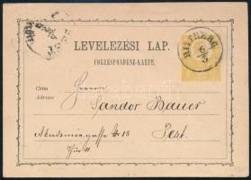 1872 2kr díjjegyes levelezőlap "RITTBERG" (Gudlin 400 p)