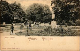 Pozsony, Pressburg, Bratislava; Liget. Römmler &amp; Jonas kiadása / Aupark / park (fl)