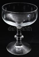 Kristály likőrös pohár szett, 6 darab, hibátlan, m: 8,5 cm