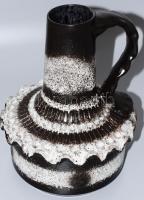 Német modernista váza, minimális kopással, m: 25 cm